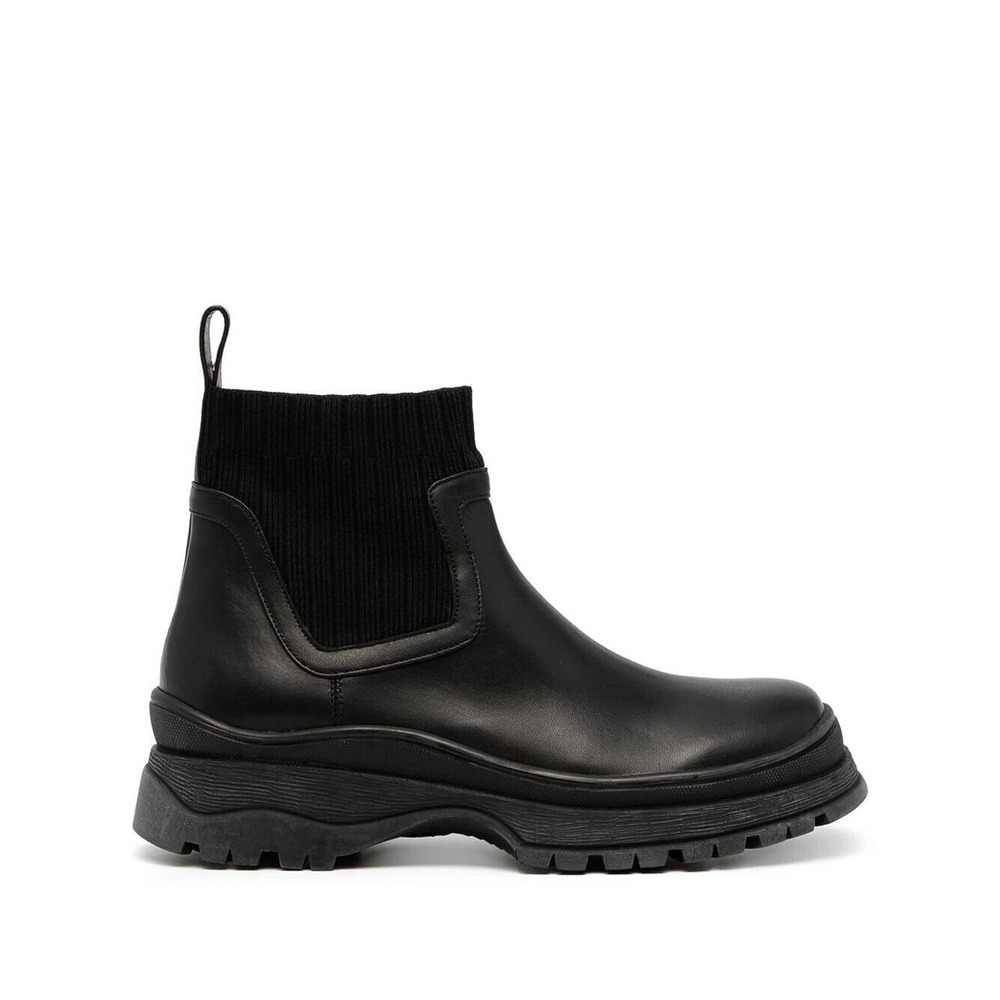 NEW STAUD Bow Chelsea Boot Black Leather Box & Dust Bag SIZE 7/100%AUTHENTIC